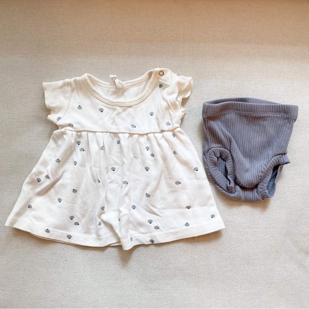 Quincy Mae matching Blueberry set